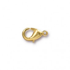 12x7mm TierraCast 22K Gold Plated Lobster Clasp