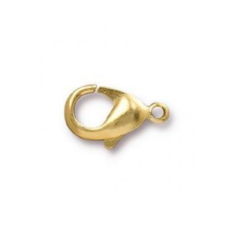 15x9mm TierraCast 22K Gold Plated Lobster Clasp