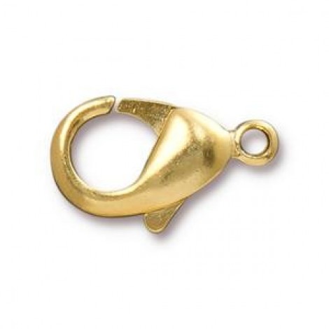 23x13mm TierraCast 22K Gold Plated Lobster Clasp