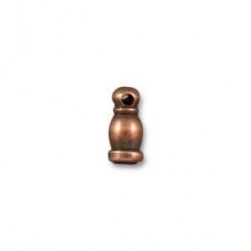 2mm ID TierraCast Taj Cord End - Antique Copper - Pack of 2