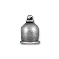 8mm ID TierraCast Taj Cord End - Tin Oxide - Each