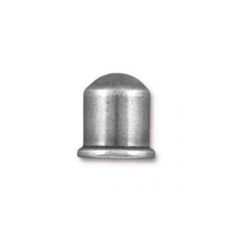 8mm ID TierraCast Cupola Cord End - Tin Oxide