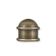10mm TierraCast Capitol Cord End Caps - Brass Oxide - Each