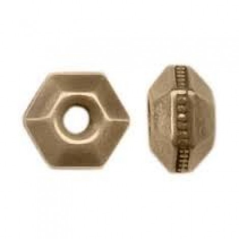 5mm TierraCast Faceted Spacer - Brass Oxide - Pack of 10