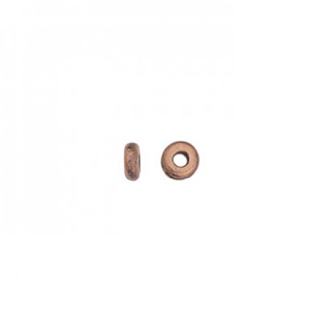 4mm TierraCast Heishi Disk Beads - Antique Copper - Pack of 10