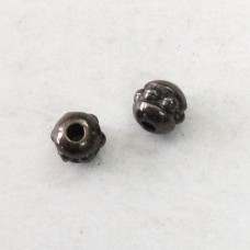 3mm TierraCast 8/0 Beaded Seed Beads - Black Oxide - Pack of 50