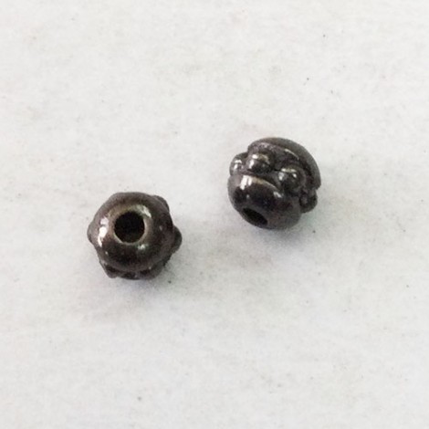 3mm TierraCast 8/0 Beaded Seed Beads - Black Oxide - Pack of 50