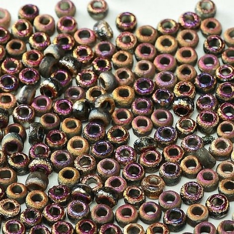 6/0 Czech Seed Beads - Crystal Etched Sliperit Full