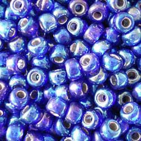 6/0 Miyuki Seed Beads - Silver Lined Cobalt AB