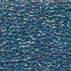 6/0 Miyuki Seed Beads - Blue-Green Lined Crystal - 12.5gm