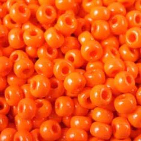 6/0 Miyuki Seed Beads - Opaque Orange - 20gm