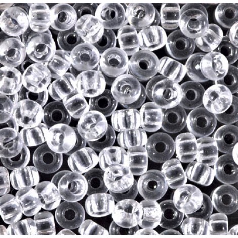 6/0 Miyuki Seed Beads - Transparent Crystal - 20gm