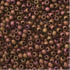 6/0 Toho Seed Beads - Mauve Mocha Matte - 8-9gm