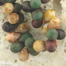 5x7mm Czech Drops - Old World Picasso Mix - Pack of 20