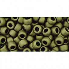 6/0 Toho Japanese Seed Beads - Matte-Colour Dark Olive