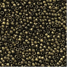 8/0 Toho Seed Beads - Hybrid Metallic Suede Brown - 8-9gm