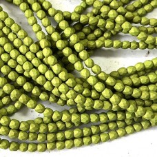 3mm Czech Firepolish Beads - Verdant Glow - Pack of 50