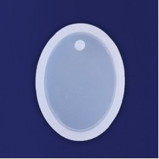 18x25mm Oval Silicone Resin Pendant Mould with Hole