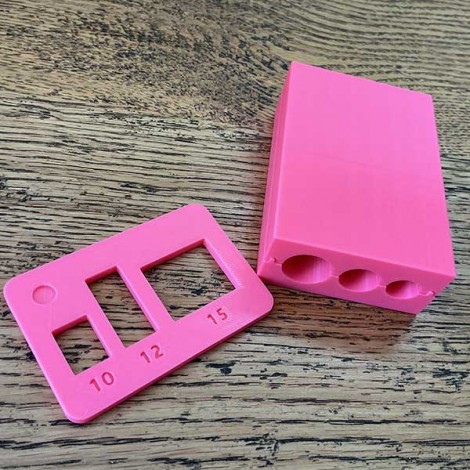 10, 12 & 15mm Acrylic Clay Bead Roller with Measuring Templates