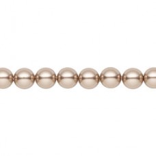 6mm Swarovski Crystal Pearls - Bronze - Pack of 10