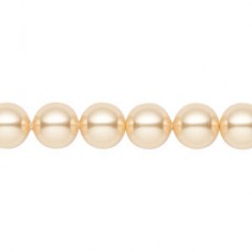 8mm Swarovski Crystal Pearls - Gold - Pack of 10