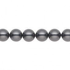 8mm Swarovski Crystal Pearls - Black - Pack of 10