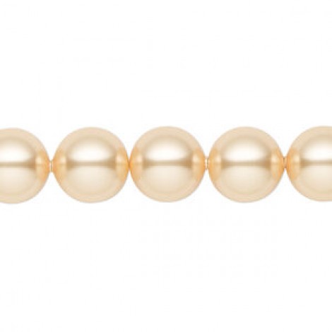 10mm Crystal Passions® 5810 Crystal Pearls - Gold - Pack of 2 10mm Crystal Passions® 5810 Crystal Pearls - Gold - Pack of 2