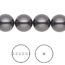 10mm Swarovski 5810 Crystal Pearls - Black - Pack of 10