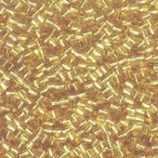 10/0 Miyuki Twist Hex - Transp Silver Lined Gold - 12g
