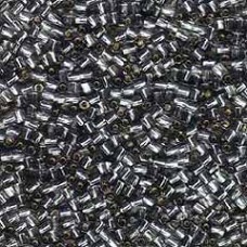 10/0 Miyuki Twist Hex Seed Beads - Grey Silver Lined - 12gm