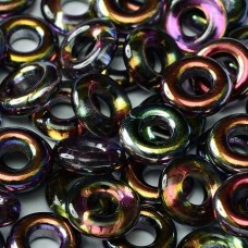 10mm (4mmID) Czech Glass Rings - Crystal Magic Purple - Pack of 10