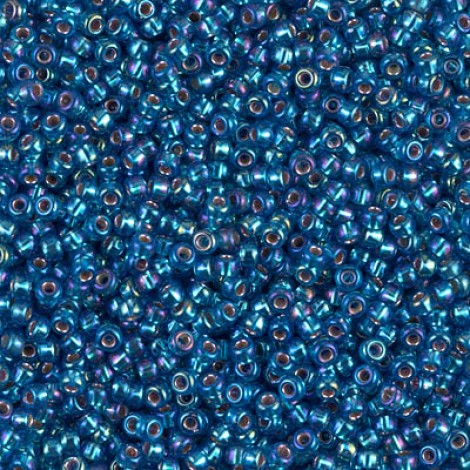 11/0 Miyuki Seed Beads - Silver Lined Capri Blue AB - 24gm 11/0 Miyuki Seed Beads - Silver Lined Capri Blue AB - 24gm