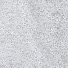 15/0 Miyuki Seed Beads - Matte Crystal - 8.2gm