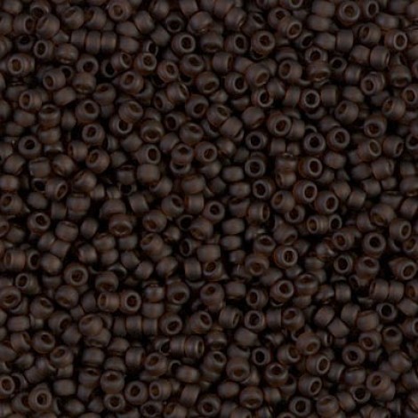 11/0 Miyuki Seed Beads - Matte Transparent Root Beer - 24gm