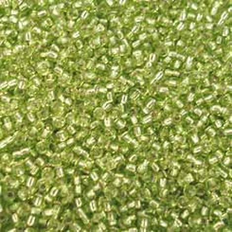 11/0 Miyuki Seed Beads - Silver Lined Chartreuse - 24gm