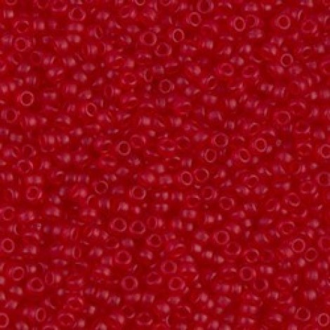 11/0 Miyuki Seed Beads - Transparent Matte Ruby - 10gm 11/0 Miyuki Seed Beads - Transparent Matte Ruby - 10gm