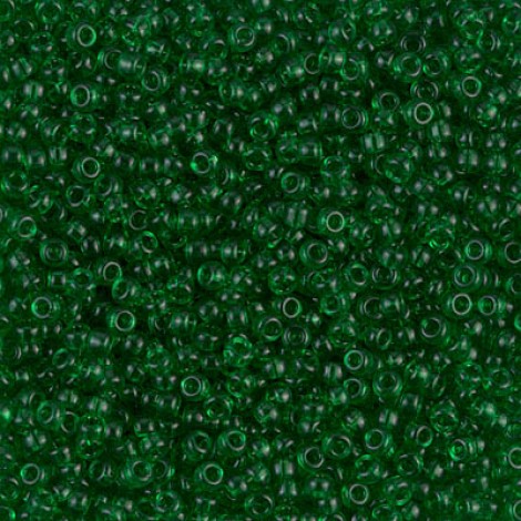 11/0 Miyuki Seed Beads - Transparent Green - 24gm
