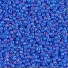 11/0 Miyuki Seed Beads - Matte Transparent Sapphire AB - 24gm