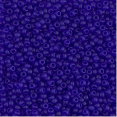 11/0 Miyuki Seed Beads - Transparent Matte Cobalt  - 24gm