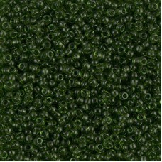 11/0 Miyuki Seed Beads - Transparent Olive - 24gm