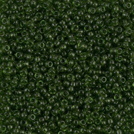 11/0 Miyuki Seed Beads - Transparent Olive - 24gm