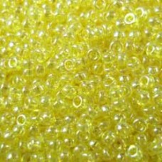 15/0 Miyuki Seed Beads - Transp Yellow Luster
