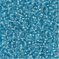 11/0 Miyuki Seed Beads - Silver Lined Aqua - 24gm