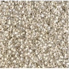 11/0 Miyuki Seed Beads - Semi Frosted Crystal Silver Lined Crystal