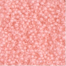 11/0 Miyuki Seed Beads - Semi Matte Pale Rose Lined Crystal - 24gm