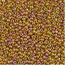 11/0 Miyuki Seed Beads - 24kt Gold Iris - 5gm