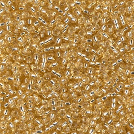 11/0 Miyuki Seed Beads - Silver Lined Pale Gold - 23gm