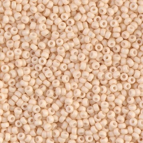 11/0 Miyuki Seed Beads - Matte Opaque Antique Beige - 23.5gm 11/0 Miyuki Seed Beads - Matte Opaque Antique Beige - 23.5gm
