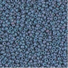 11/0 Miyuki Seed Beads - Matte Metallic Steel Blue Luster - 8.5gm