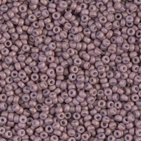 11/0 Miyuki Seed Beads - Matte Antique Rose Gold Luster - 23gm